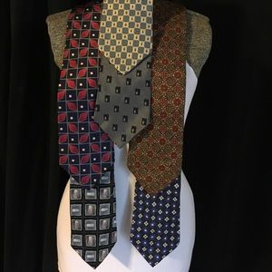 6 silk ties